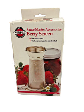 Norpro Sauce Master Fruit Strainer Berry Fine Mesh Screen Model 1953